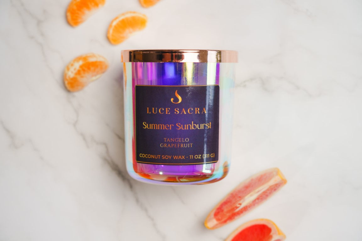 Natural Sunburst Candle